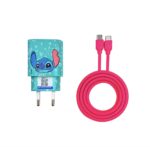 Cargador Rapido SEC Disney Sticht Verde 20W Con Cable Tipo C - Imagen 3