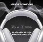 Audífono Bluetooth Inalámbrico Motomo MO-APMAX395 Plata - Imagen 5